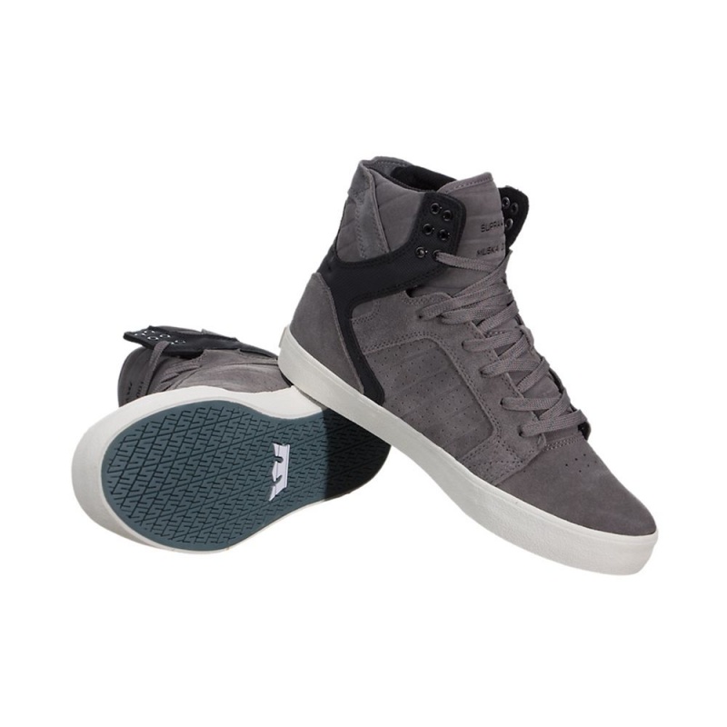 Supra SkyTop Visoki Vrhovi Ženski Sive Črne | VPQDK3961