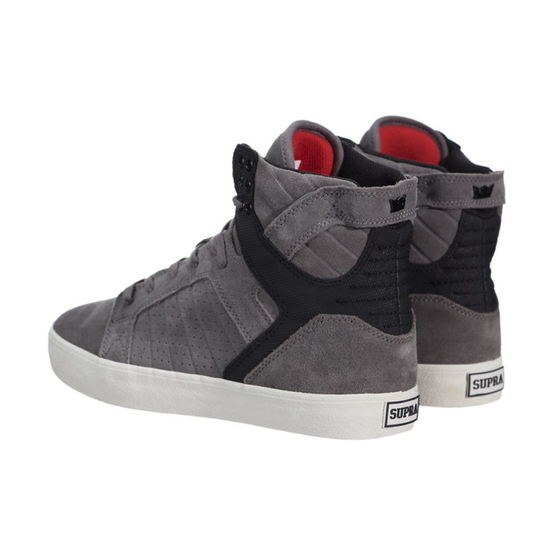 Supra SkyTop Visoki Vrhovi Ženski Sive Črne | VPQDK3961