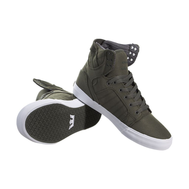 Supra SkyTop Visoki Vrhovi Ženski Zelene | CQBDO9380