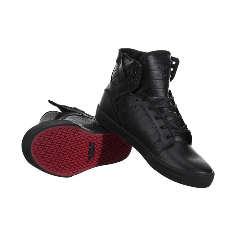 Supra SkyTop Visoki Vrhovi Ženski Črne | AEXCD3407