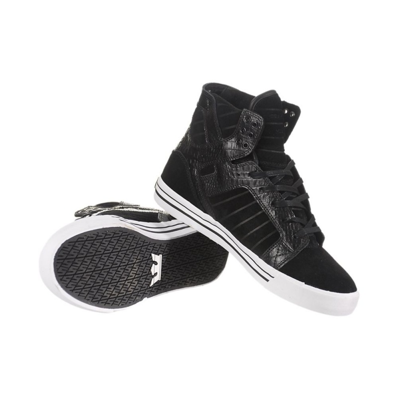 Supra SkyTop Visoki Vrhovi Ženski Črne | OHQND6134