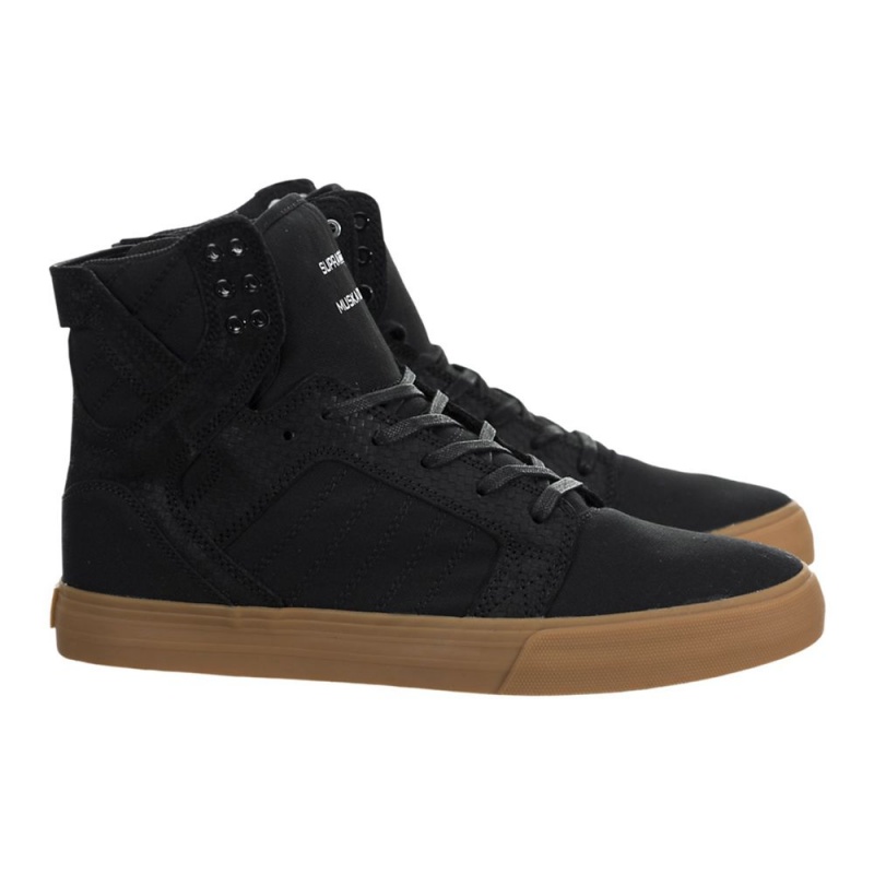 Supra SkyTop Visoki Vrhovi Ženski Črne | QFCNJ8365