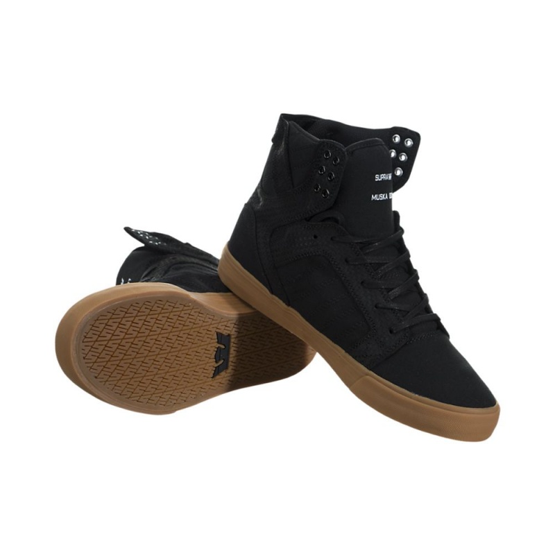 Supra SkyTop Visoki Vrhovi Ženski Črne | QFCNJ8365