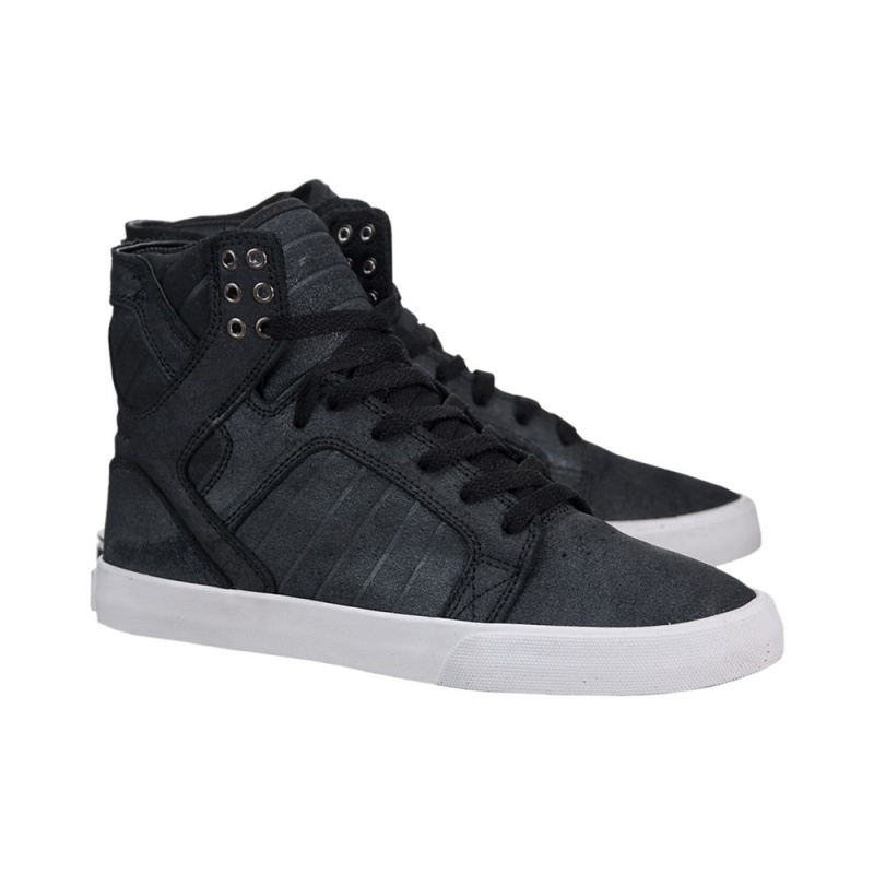 Supra SkyTop Visoki Vrhovi Ženski Črne | WAXLI3042