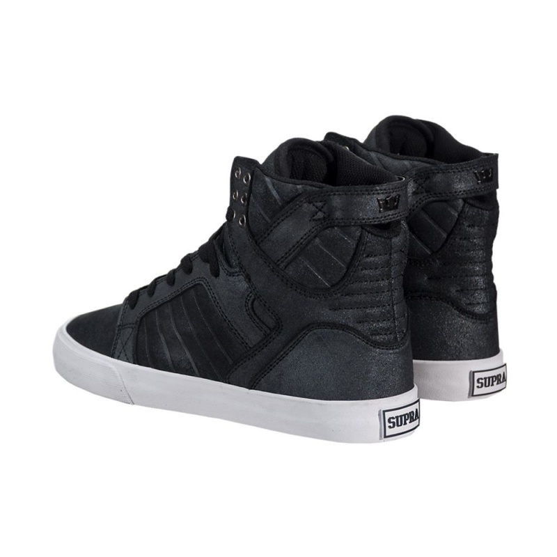 Supra SkyTop Visoki Vrhovi Ženski Črne | WAXLI3042