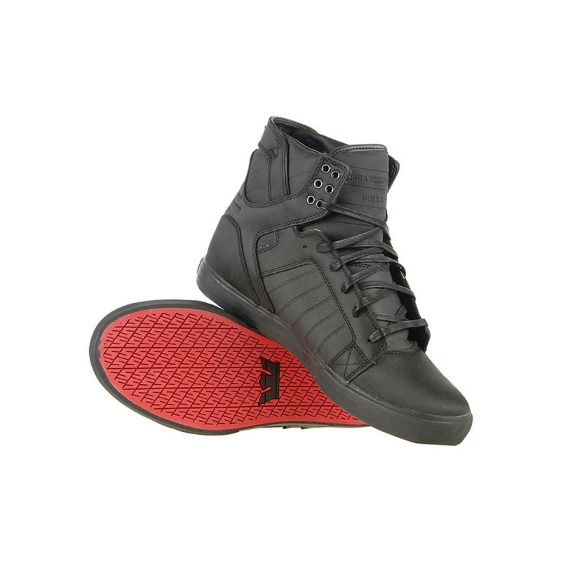 Supra SkyTop Visoki Vrhovi Ženski Črne | ZJUXF1052