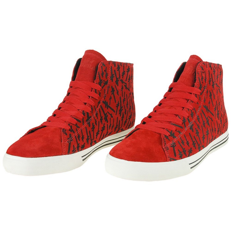 Supra Thunder High Visoki Vrhovi Ženski Rdeče | YJFUC1402