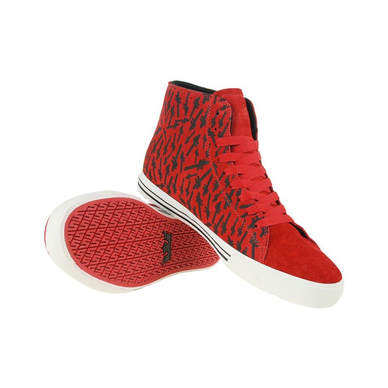 Supra Thunder High Visoki Vrhovi Ženski Rdeče | YJFUC1402