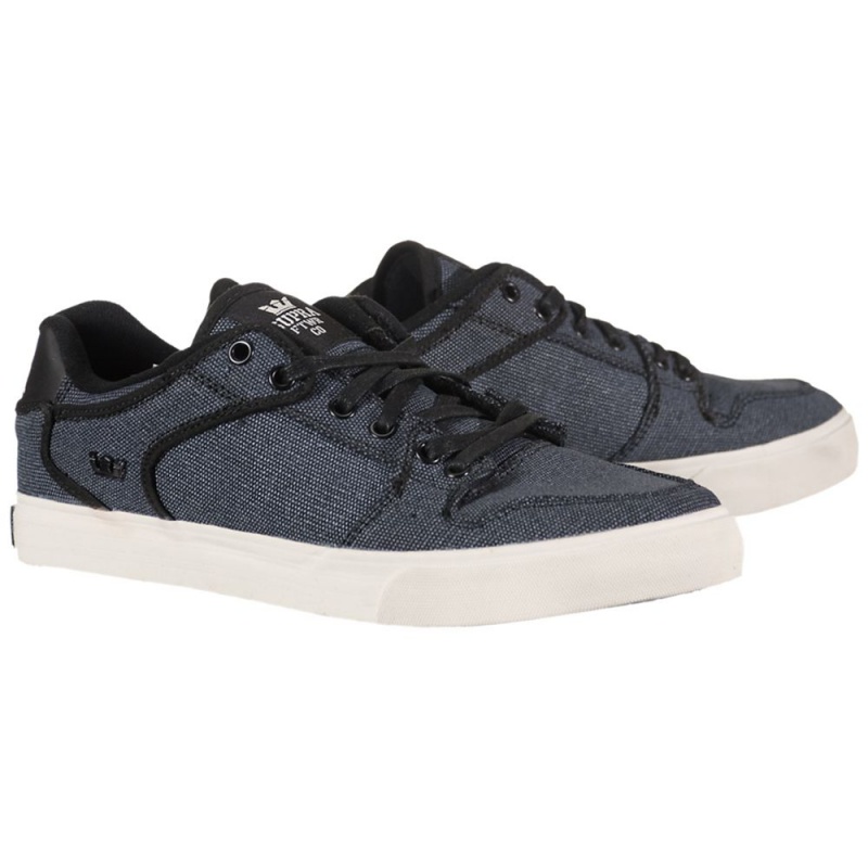 Supra Vaider Low Nizki Moški Črne Bele | ZKVGD2459