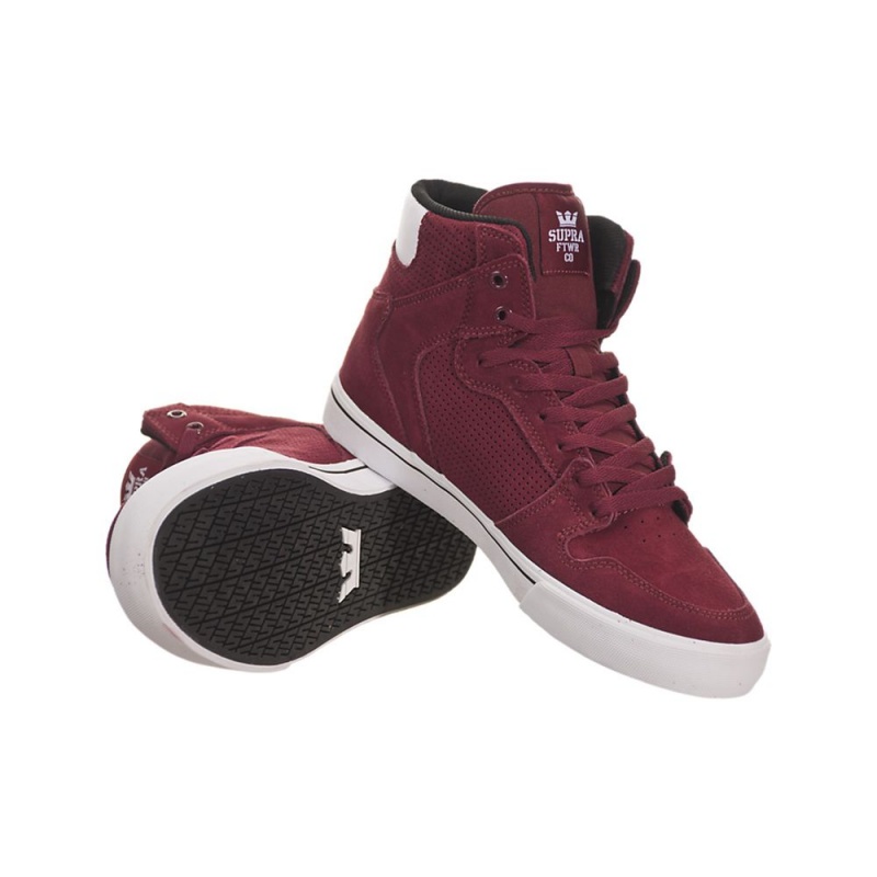 Supra Vaider Visoki Vrhovi Moški Bordo Bele | HNVBP8760