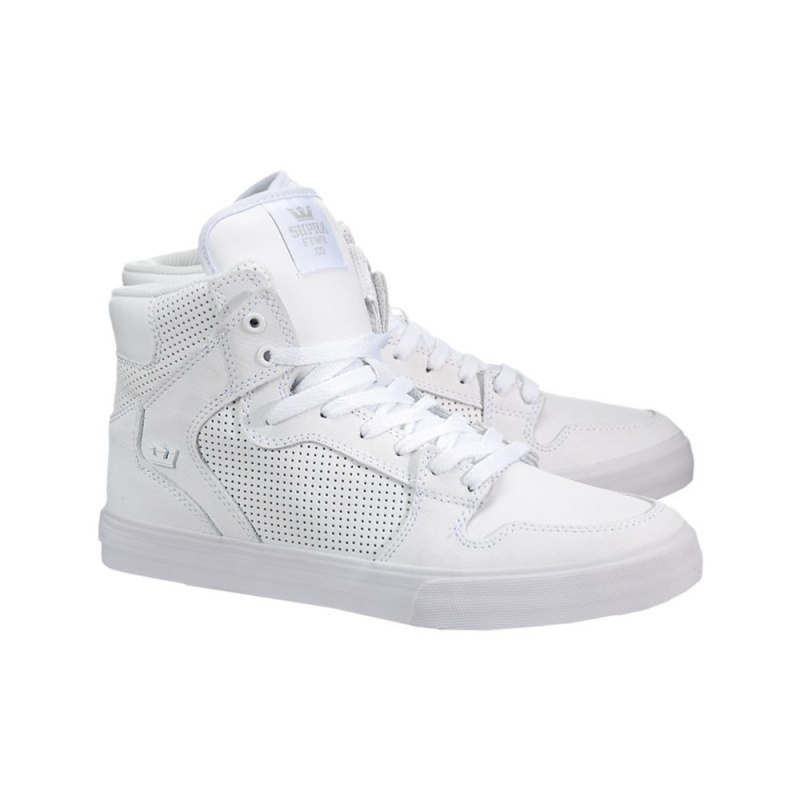 Supra Vaider Visoki Vrhovi Ženski Bele | GBPSX8503